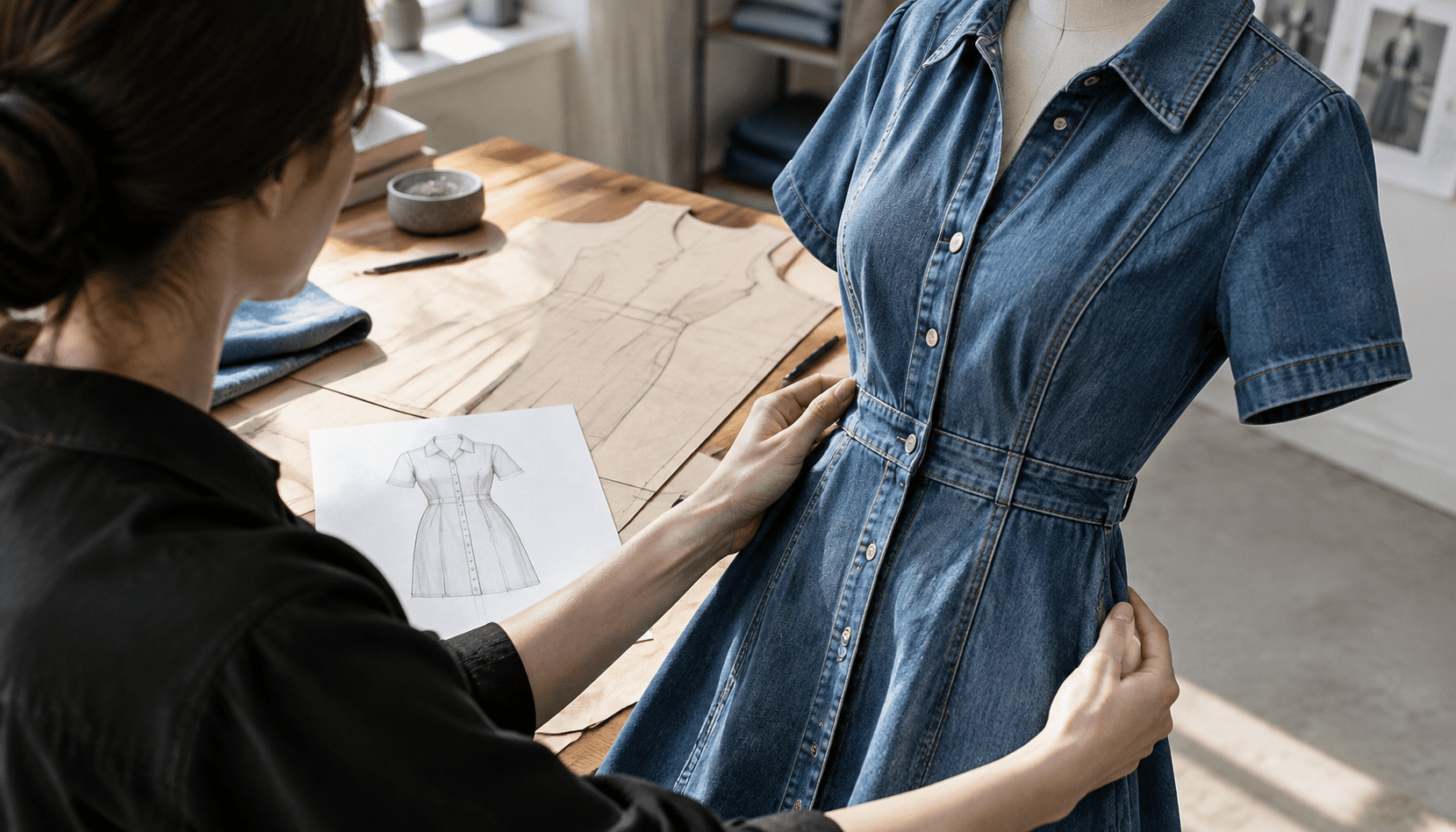 Denim Dress Sample Development: First Clarify How Your Style Differs from the Reference