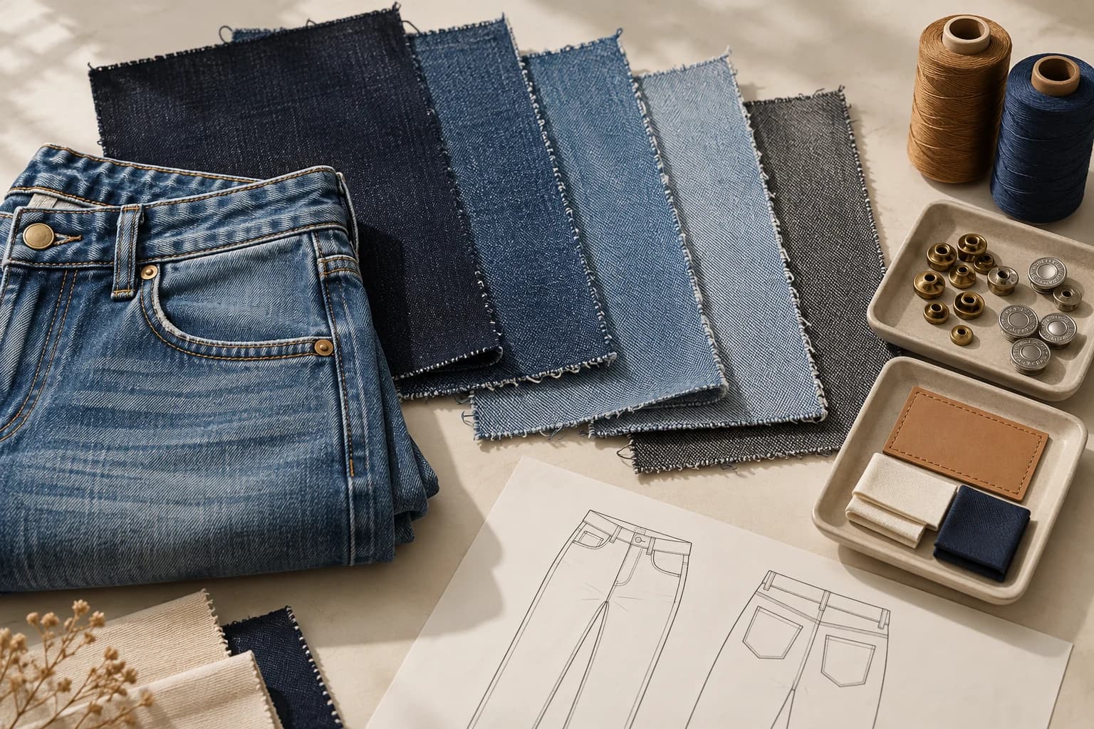 Illustrative denim collection development direction