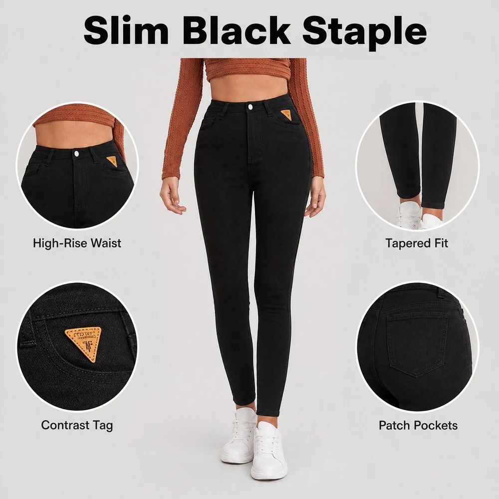 Women's Stretch Skinny Jeans — product detail 3