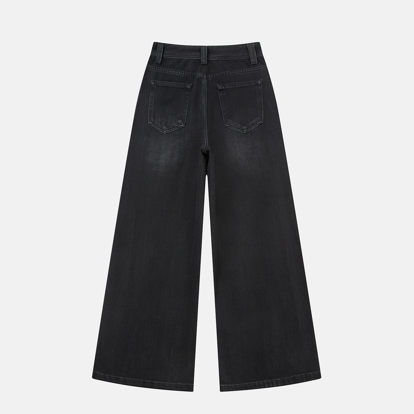 Women's Non-Stretch Wide Leg Jeans High Waist Vintage 3D Side Seam Embroidery — product detail 3